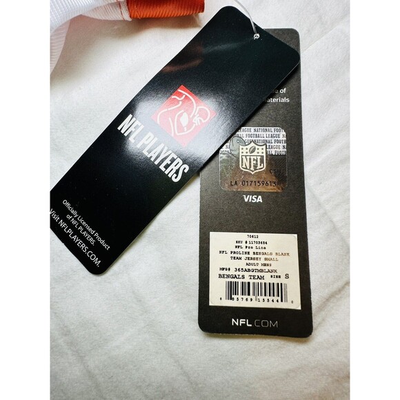 NFL Pro Line Cincinnati Bengals Blank Team Jersey Adult Men's SMALL NWT - Picture 5 of 10